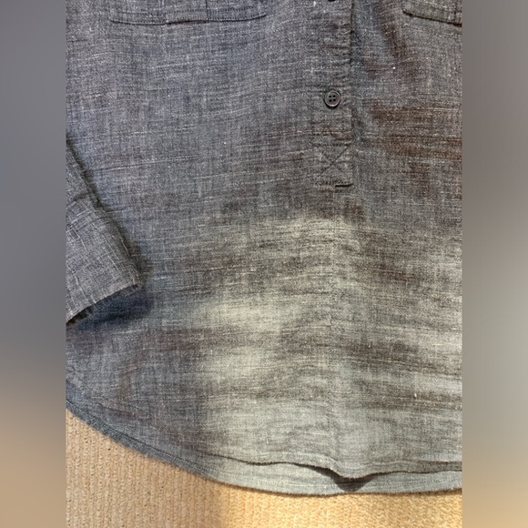 Theory grey linen long sleeve henley, size small, great condition - Picture 5 of 10